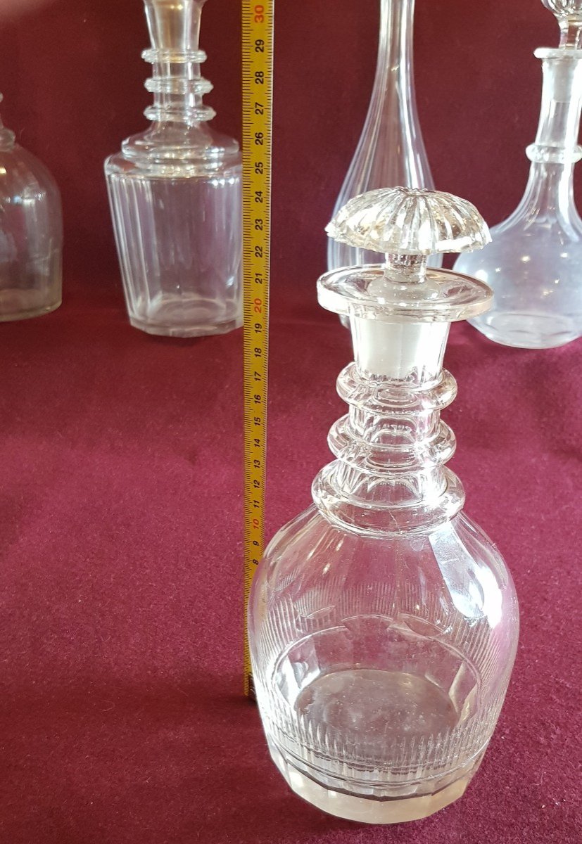 bella bottiglia antica in cristallo molato-photo-5