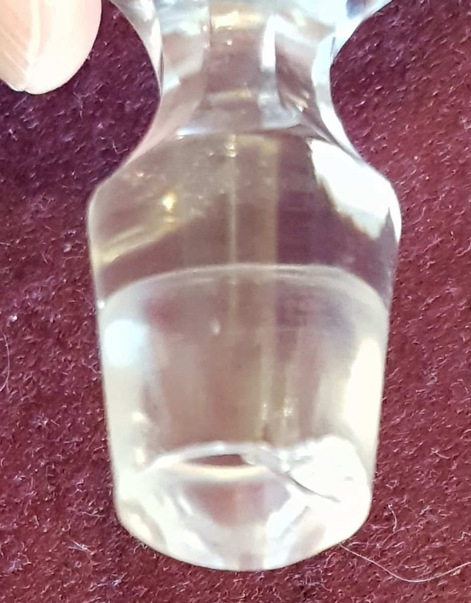 Bella bottiglia  decanter in cristallo Baccarat modello Byzantine  dorato-photo-2