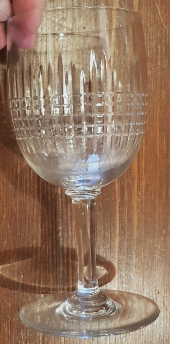 lotto 4 bicchieri per acqua in cristallo Baccarat modello Nancy-photo-3