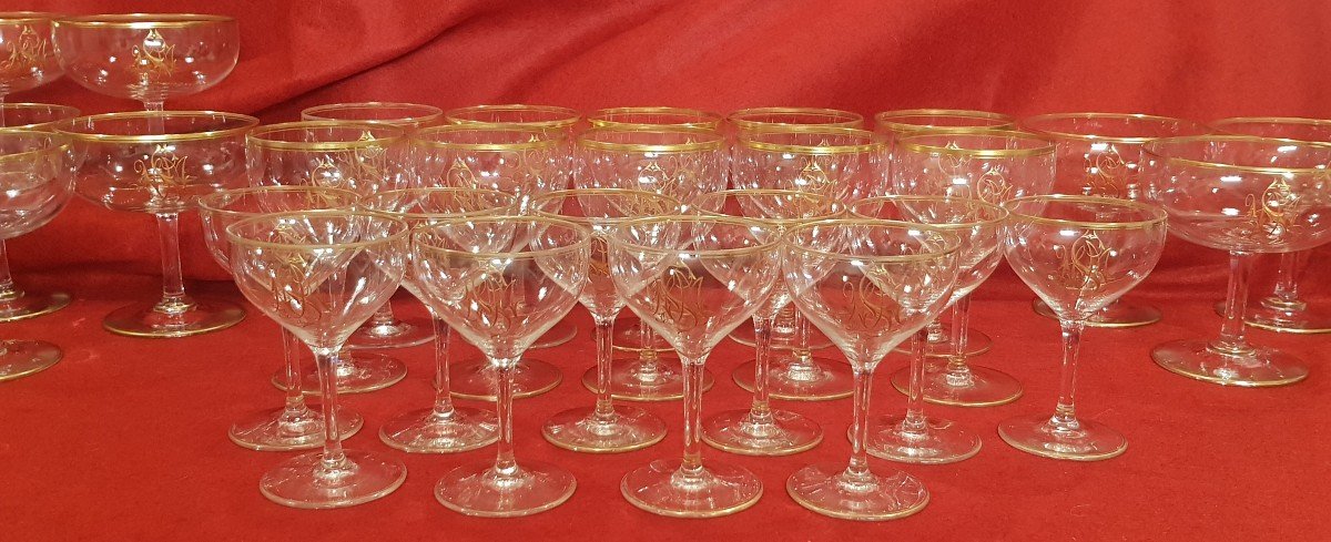 Set di 10 bicchieri da vino Lobmeyr Monogramma SMN