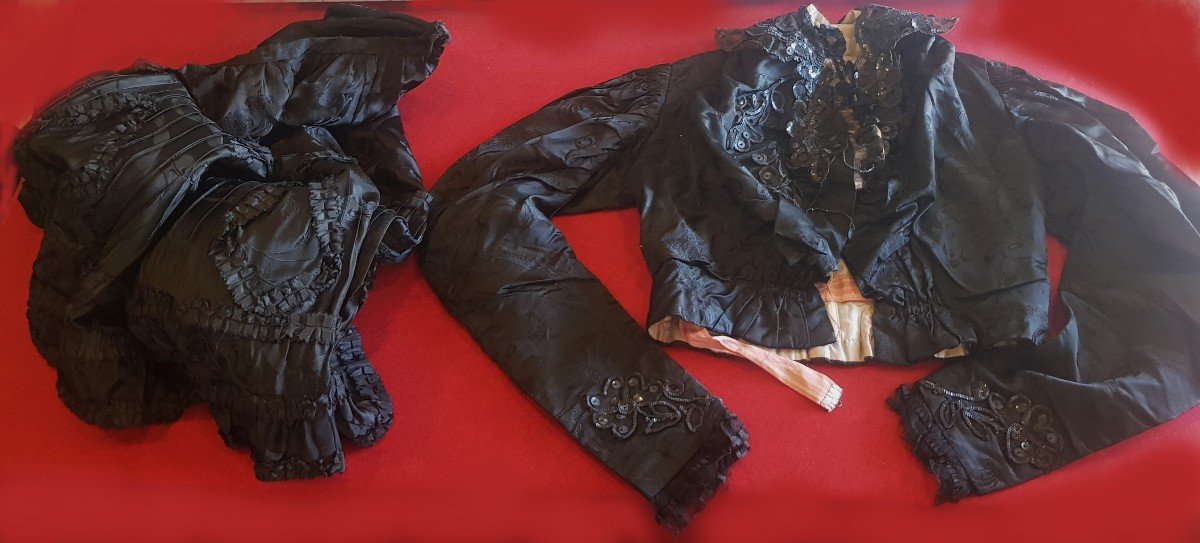 completo giacca e gonna della fine del XIX secolo-photo-3
