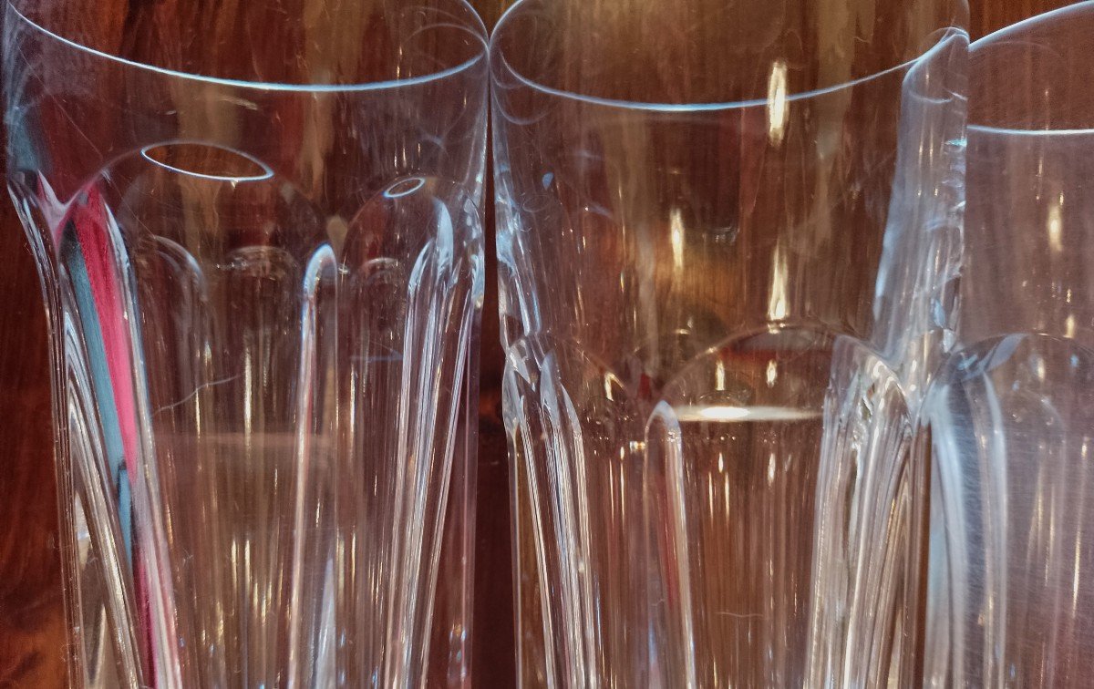 Trio di bicchieri da longdrink in cristallo Baccarat mod. Harcourt 1841 highball -photo-2