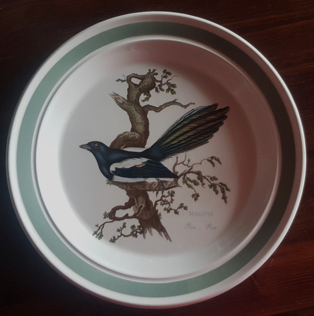 Due antichi piatti di Portmeirion Birds of Britain E. Donovan anatra arlecchino e Piga-photo-3