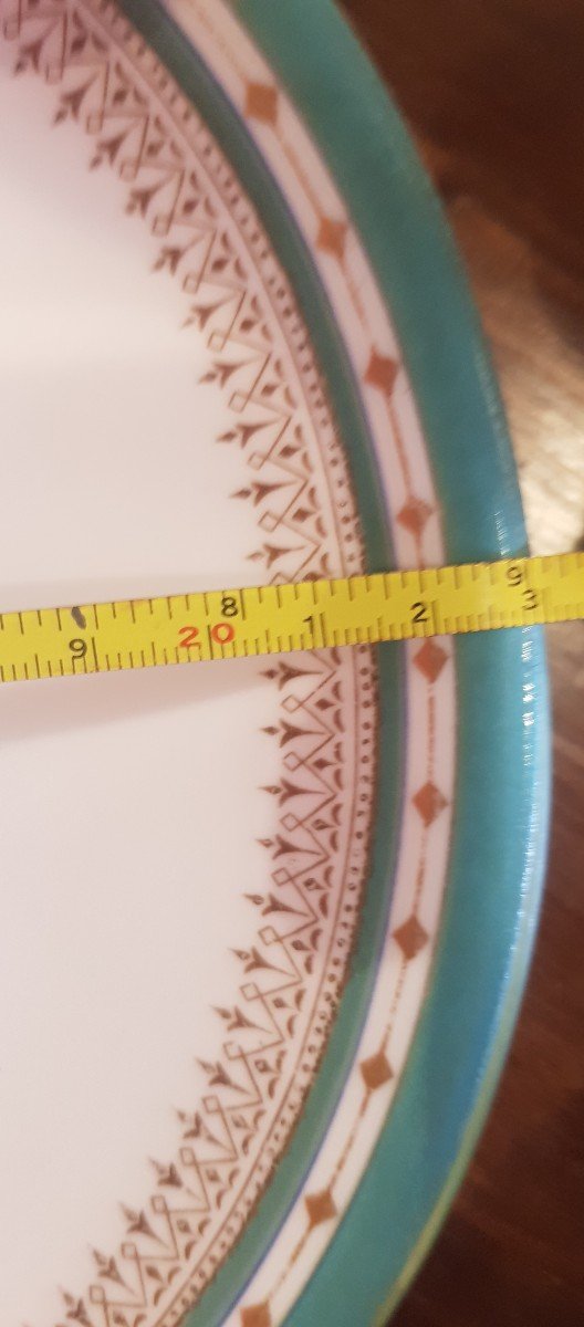 coppia di antichi piatti in terraglia inglese del XIX secolo decoro floreale dipinto -photo-8