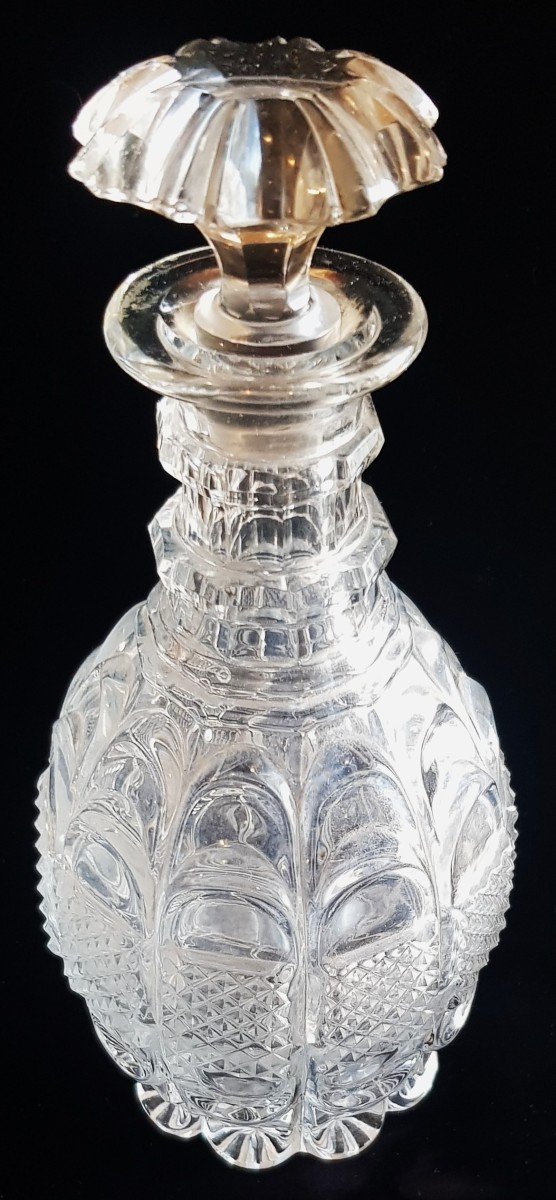 Antica bottiglia  di cristallo Le Creusot 1880 circa-photo-4