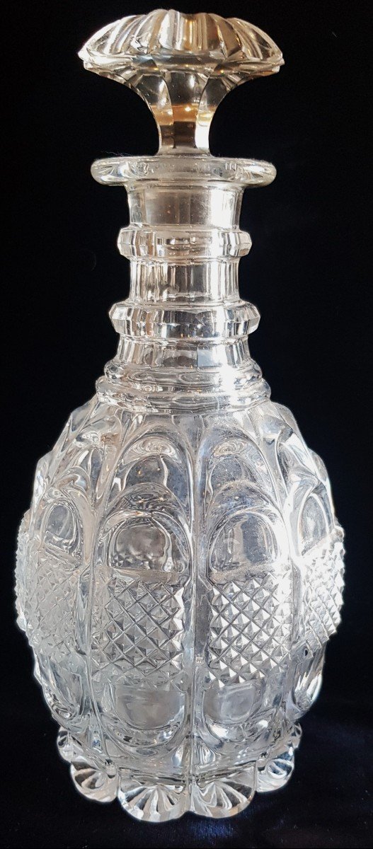 Antica bottiglia  di cristallo Le Creusot 1880 circa-photo-1