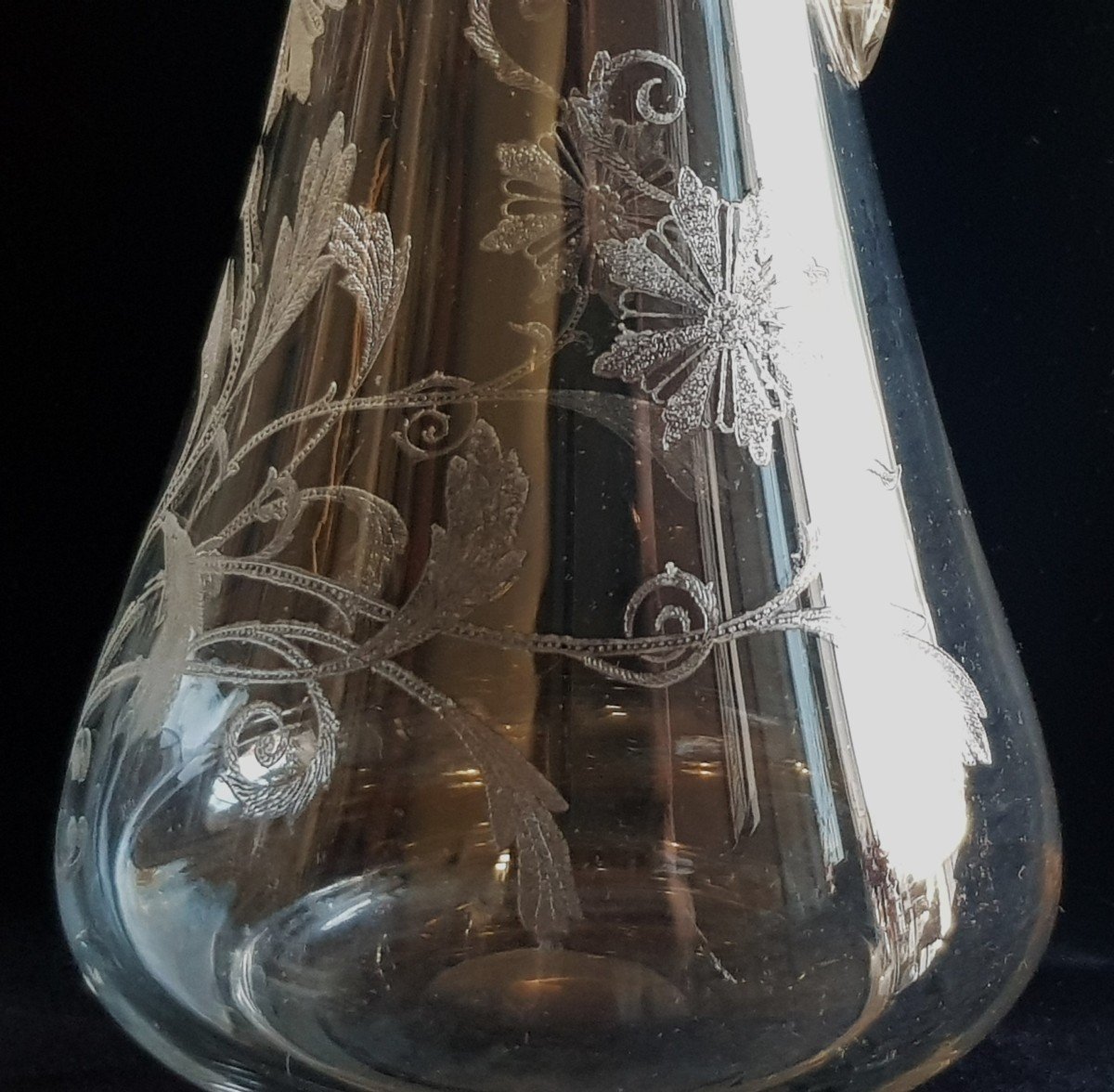Antica Brocca Liberty  in vetro soffiato-photo-3