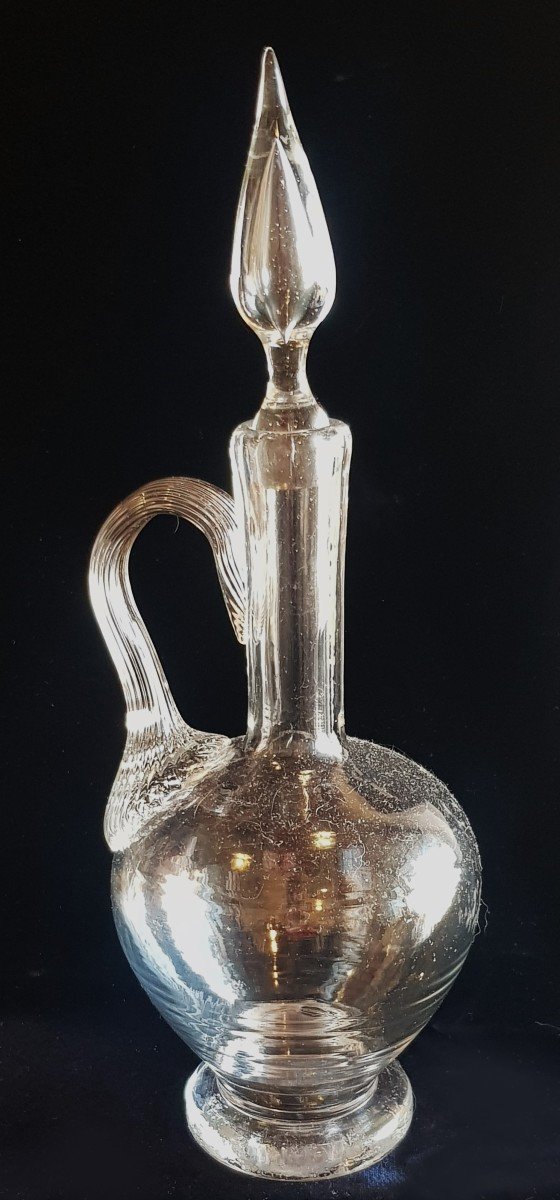 Antica bottiglia decanter  In Vetro Soffiato inizio '900