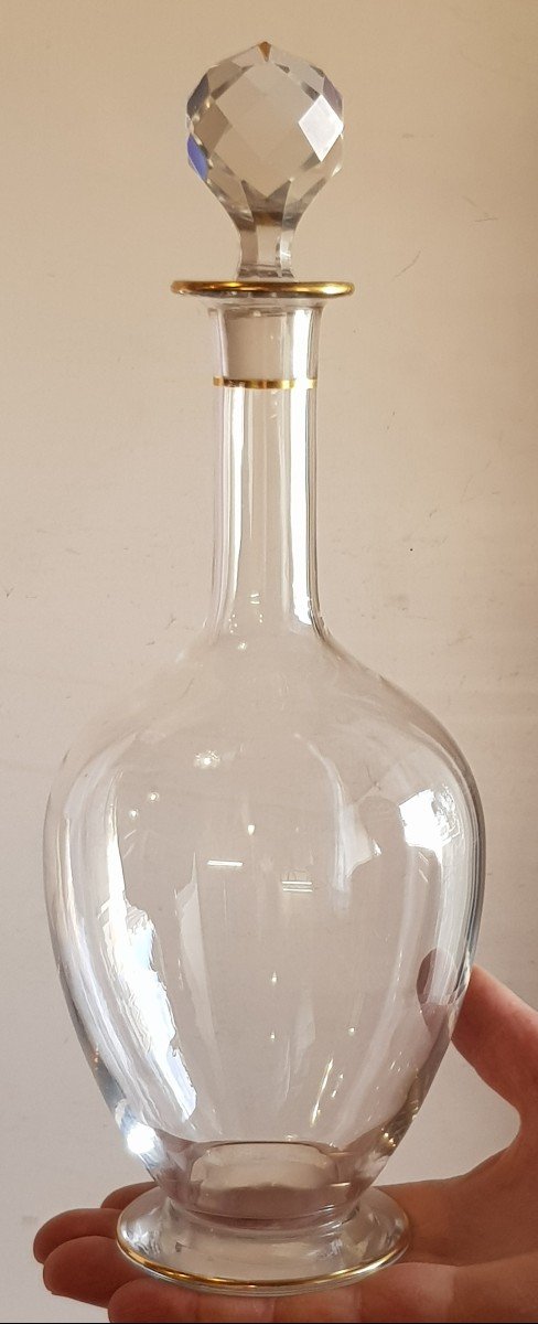 Bellissima Coppia di bottiglie antiche in Cristallo dei primi del XX secolo-photo-3