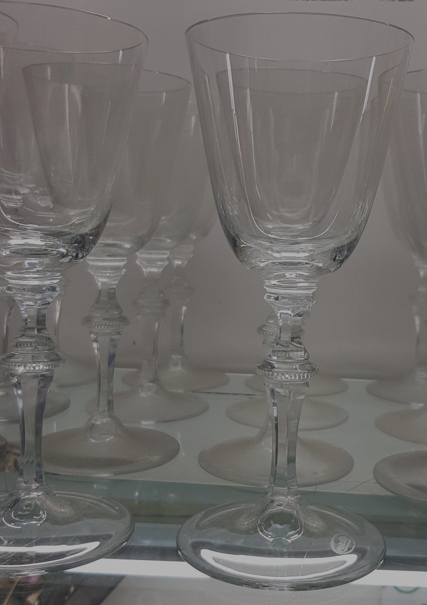 set di 24 bicchieri marchiati Moser modello Mozart