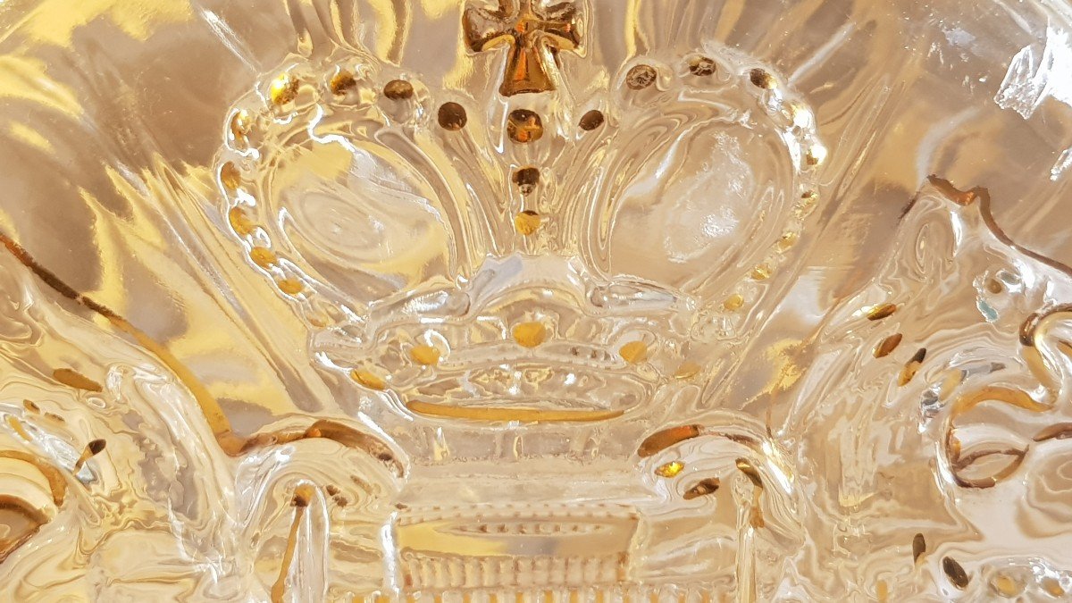 vecchia bottigliain vetro stampato cognac  Prince Hubert de Polignac-photo-4