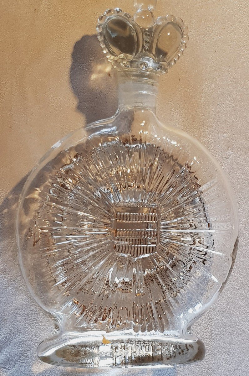vecchia bottigliain vetro stampato cognac  Prince Hubert de Polignac-photo-5
