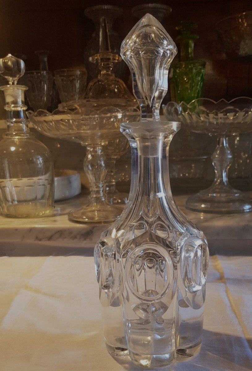 Bottiglia decante Antica del XIX Secolo In Cristallo  Le Creusot