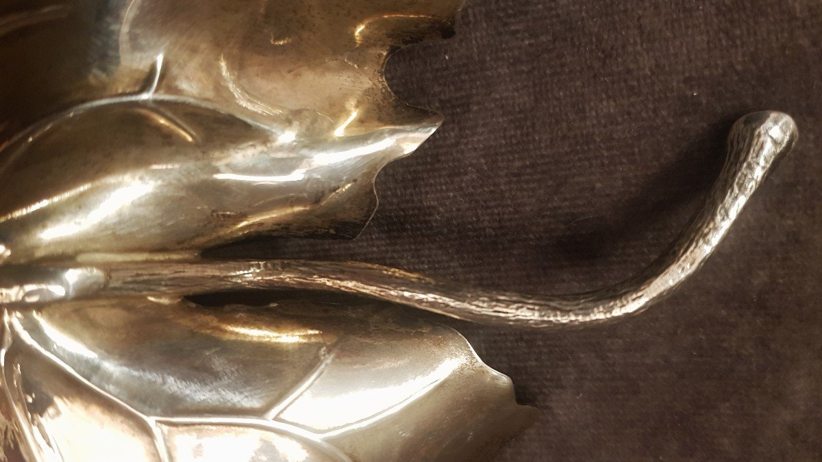 ciotola in argento a forma di foglia di platano Gianmaria Buccellati-photo-4