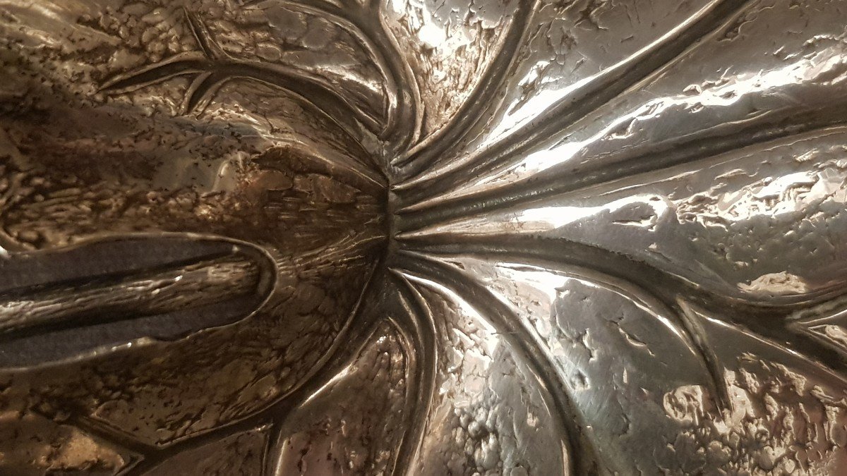ciotola in argento a forma di foglia di platano Gianmaria Buccellati-photo-2