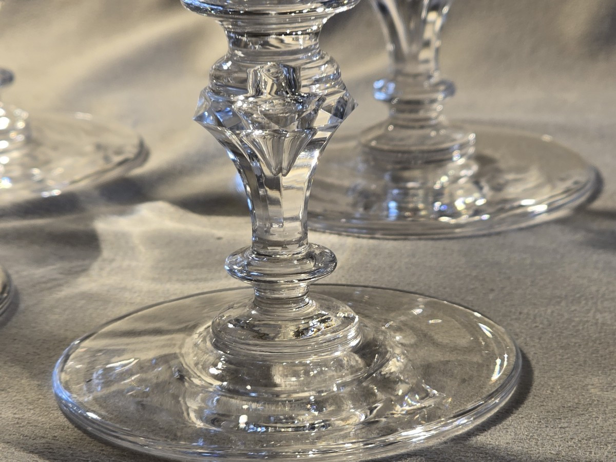 Set di 8 coppe da champagne in cristallo Moser antichi-photo-3