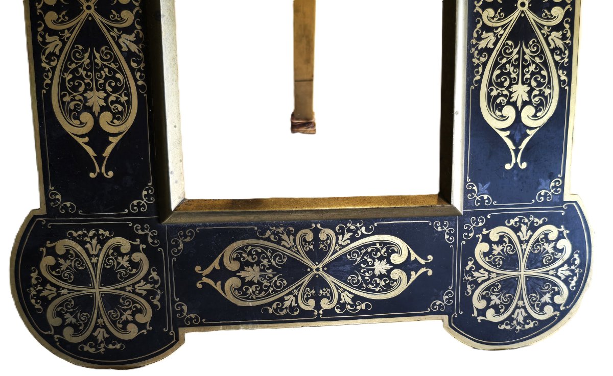 Antica cornice in ottone dipinto, epoca Napoleone III-photo-4