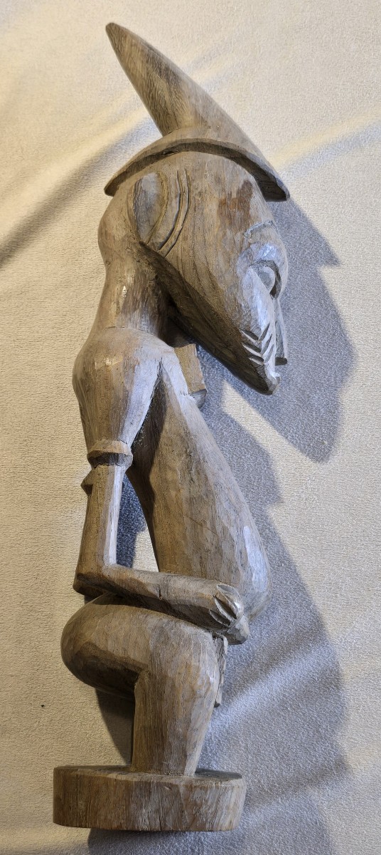 Lotto di tre antiche sculture africane in legno-photo-4