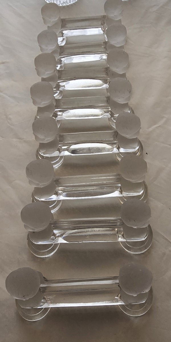 Set di 8 antichi portacoltelli in cristallo Baccarat, Re di Rome - Enfant de Houdon-photo-1