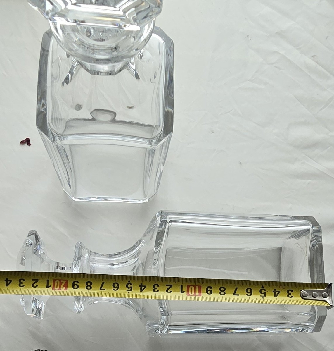 Coppia di bottiglie da liquore in cristallo Baccarat modello Harcourt-photo-1