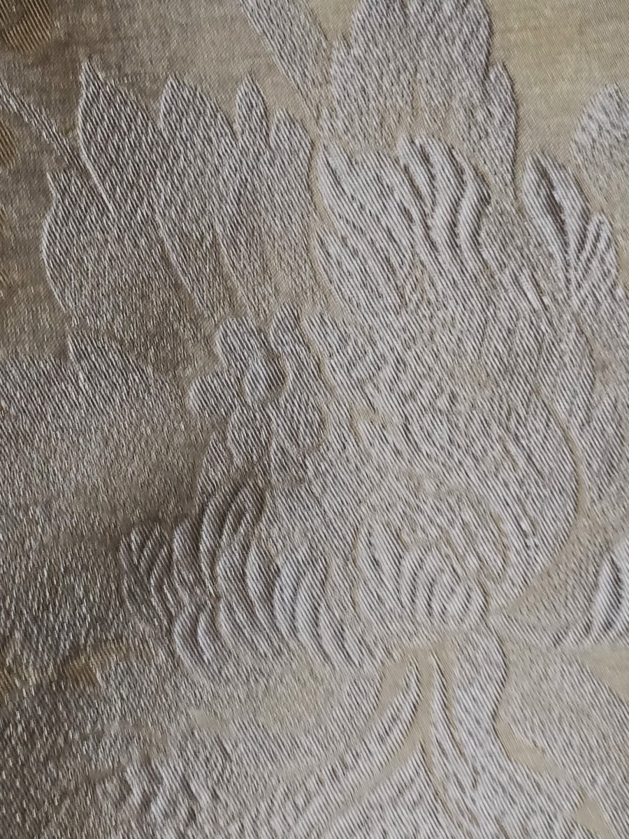 Antico scampolo di broccato in pura seta 220x120 cm-photo-1