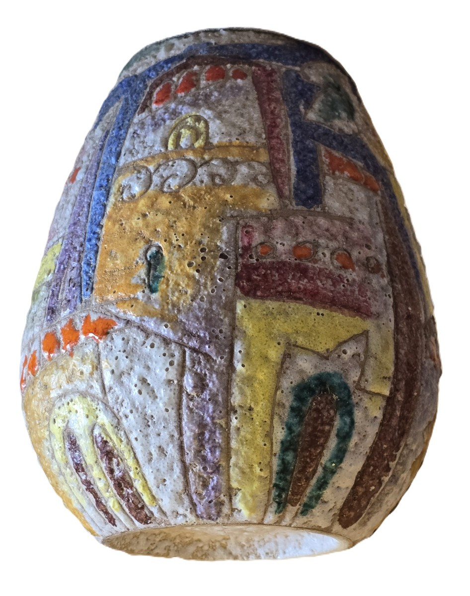 vaso in ceramica lavica manifattura F.lli Fanciullacci-photo-4