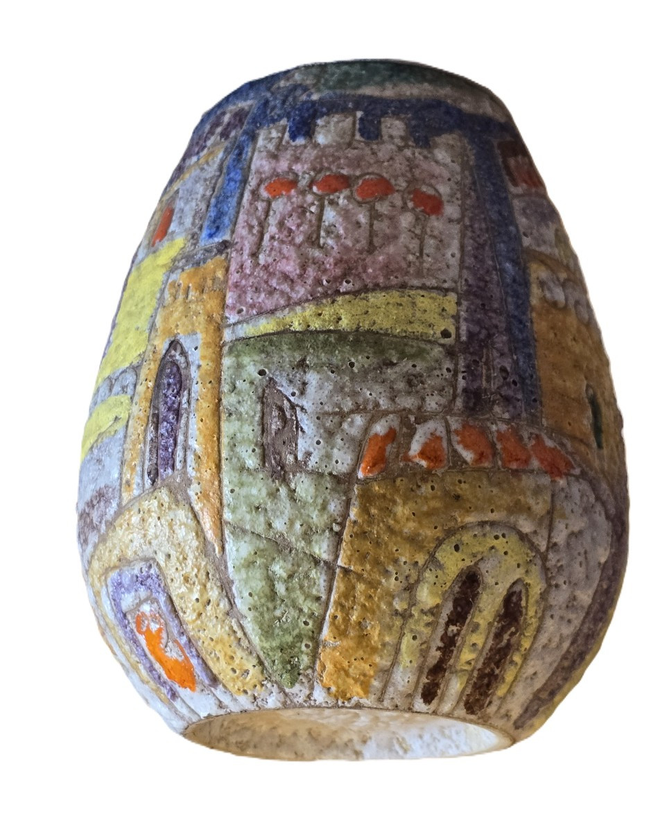 vaso in ceramica lavica manifattura F.lli Fanciullacci-photo-1