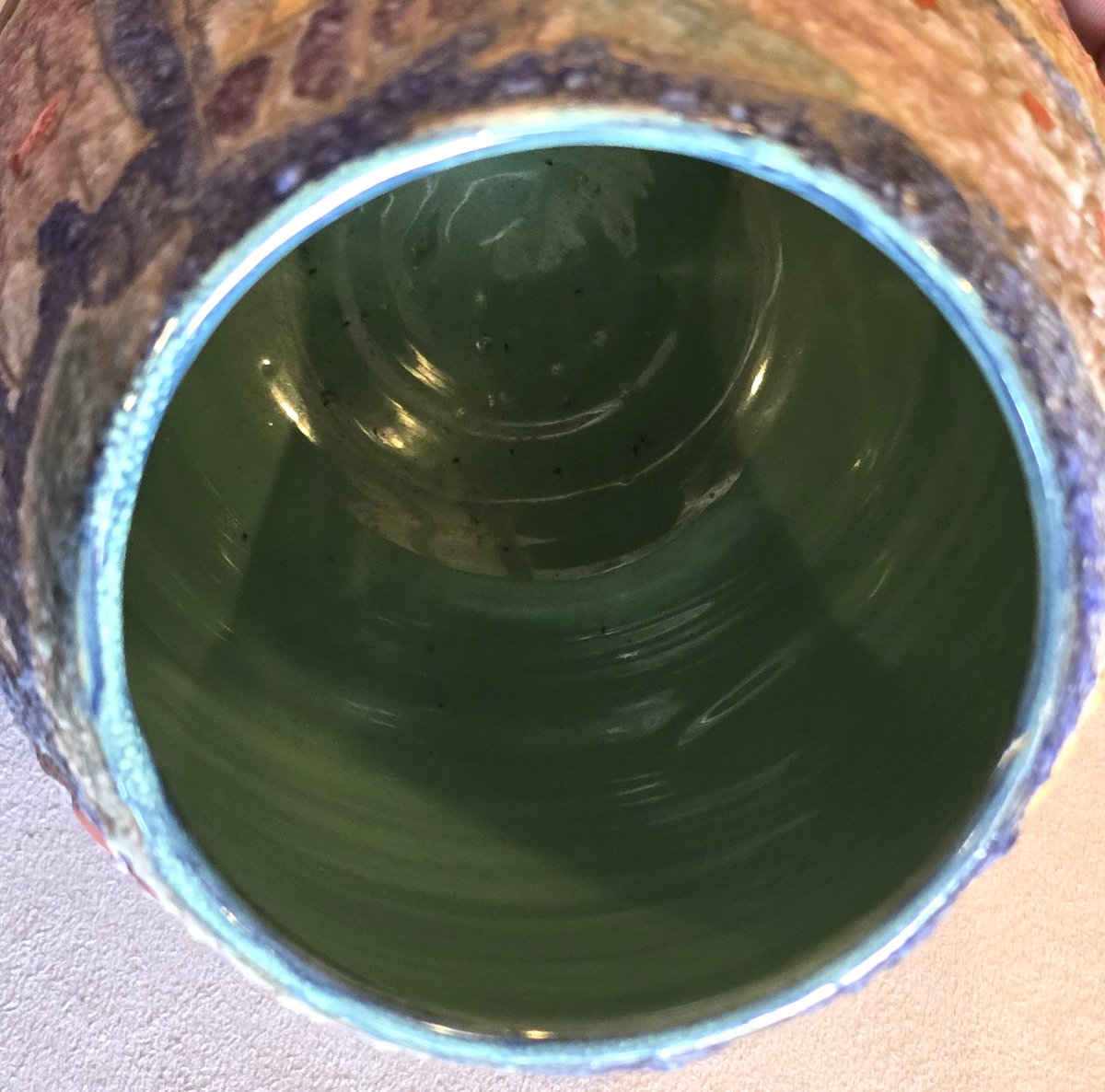 vaso in ceramica lavica manifattura F.lli Fanciullacci-photo-6