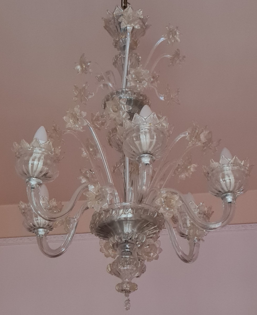 Antico lampadario di Murano-photo-1
