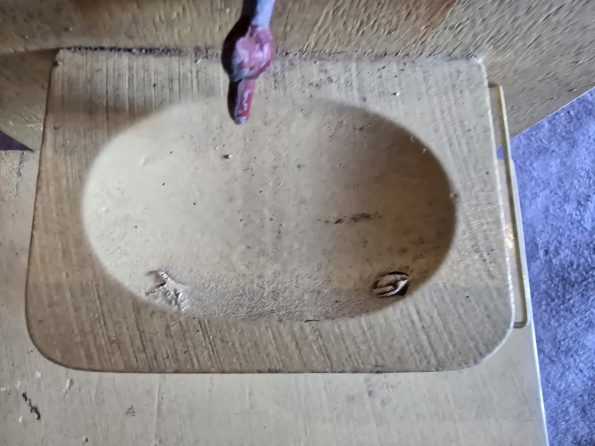 Antico piccolo lavabo giocattolo per bambini, inizio XX secolo-photo-4