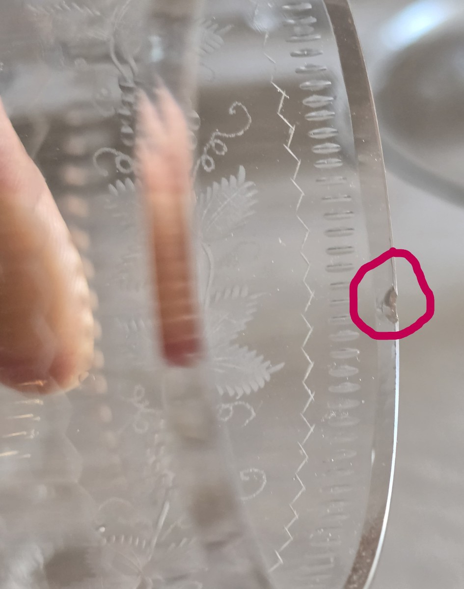 lotto di 6 antichi bicchieri del XIX secolo in cristallo inciso-photo-7