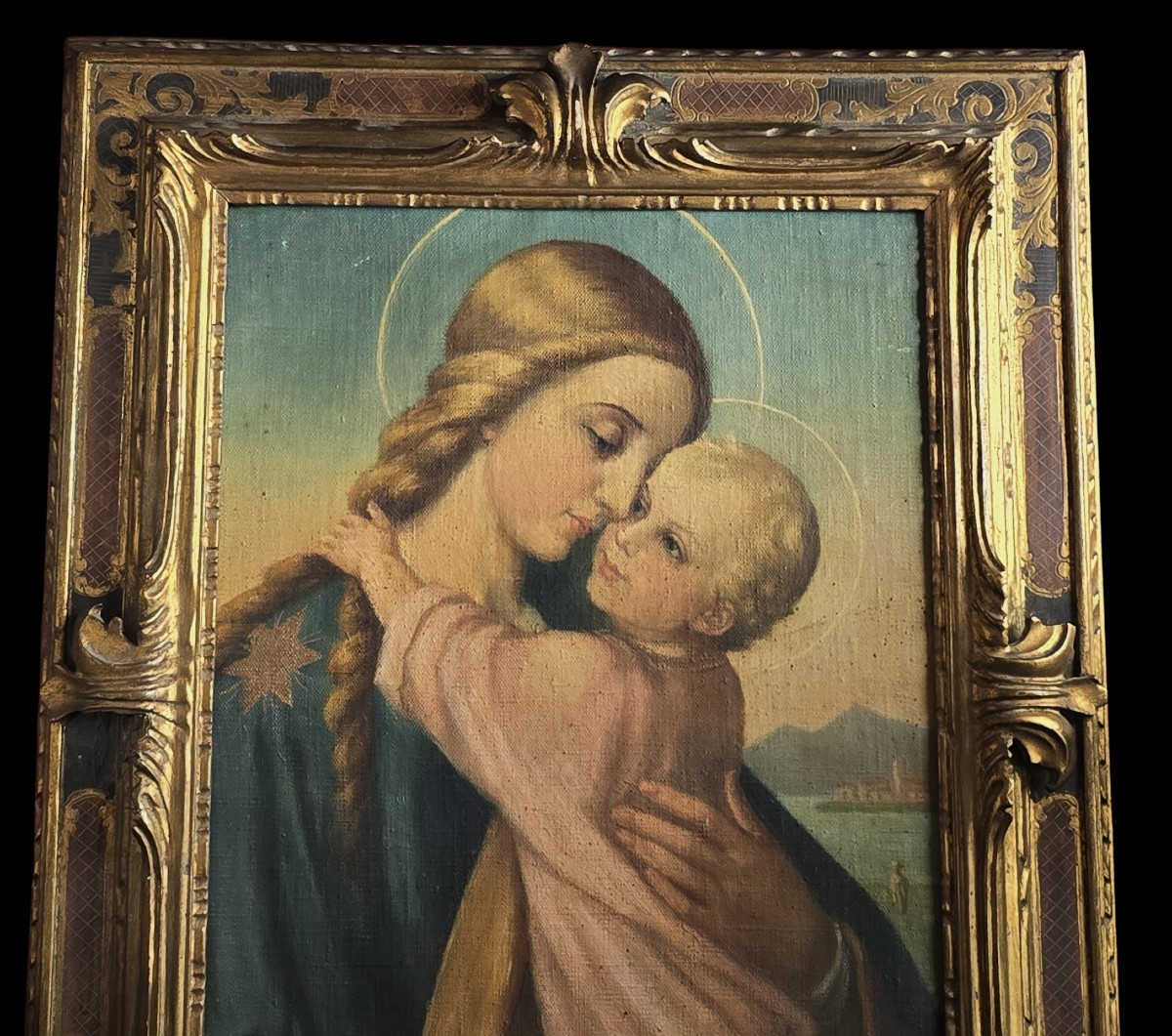 Madonna della Stella con il Bambino Gesù Olio su tela-photo-3