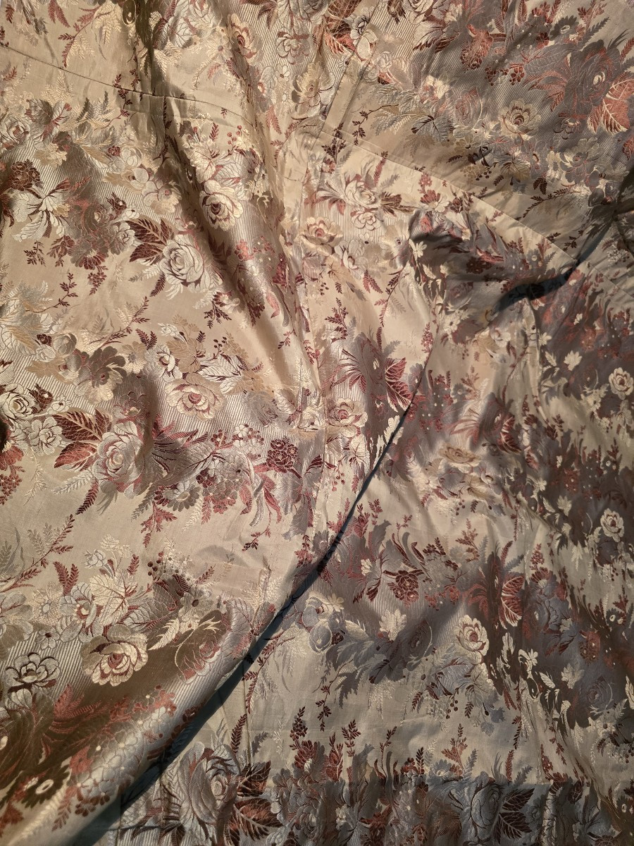 Pannello in antico lampasso di seta – XIX secolo 240 × 160 cm-photo-3