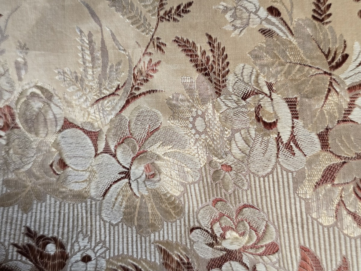 Pannello in antico lampasso di seta – XIX secolo 240 × 160 cm-photo-3