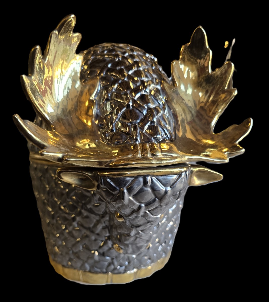 Antica scatola zoomorfa in maiolica – Ceramiche Marco Polo, anni ’70.-photo-3