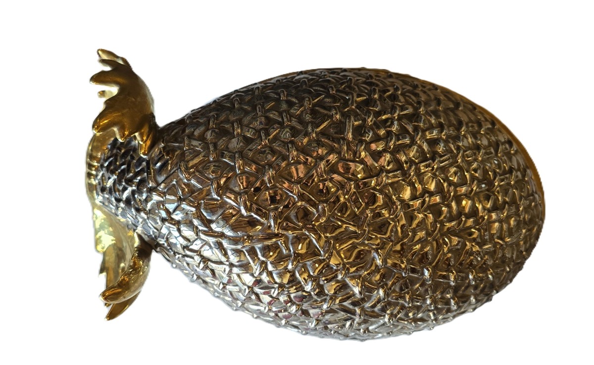Antica scatola zoomorfa in maiolica – Ceramiche Marco Polo, anni ’70.-photo-2