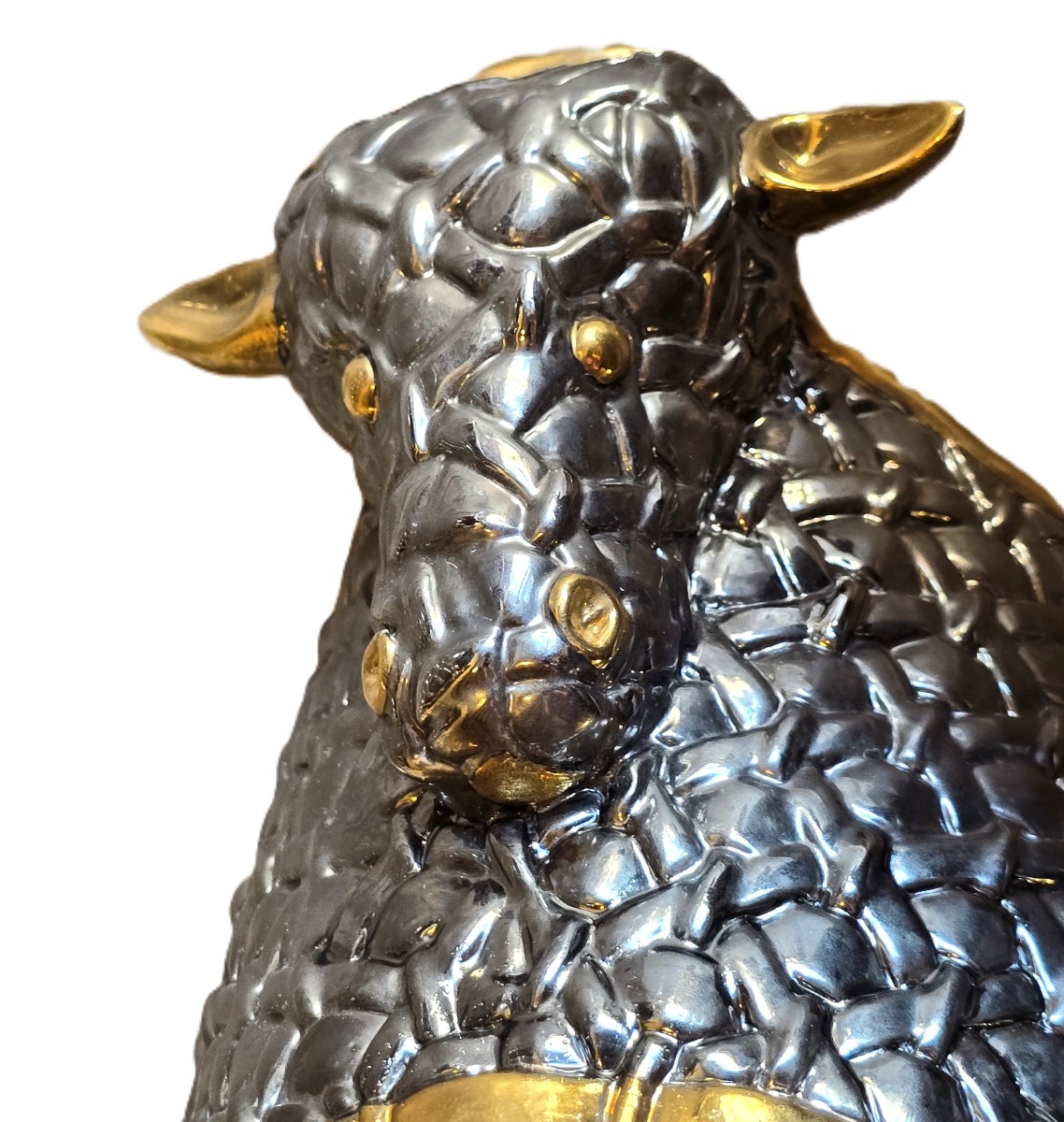 Antica scatola zoomorfa in maiolica – Ceramiche Marco Polo, anni ’70.-photo-4