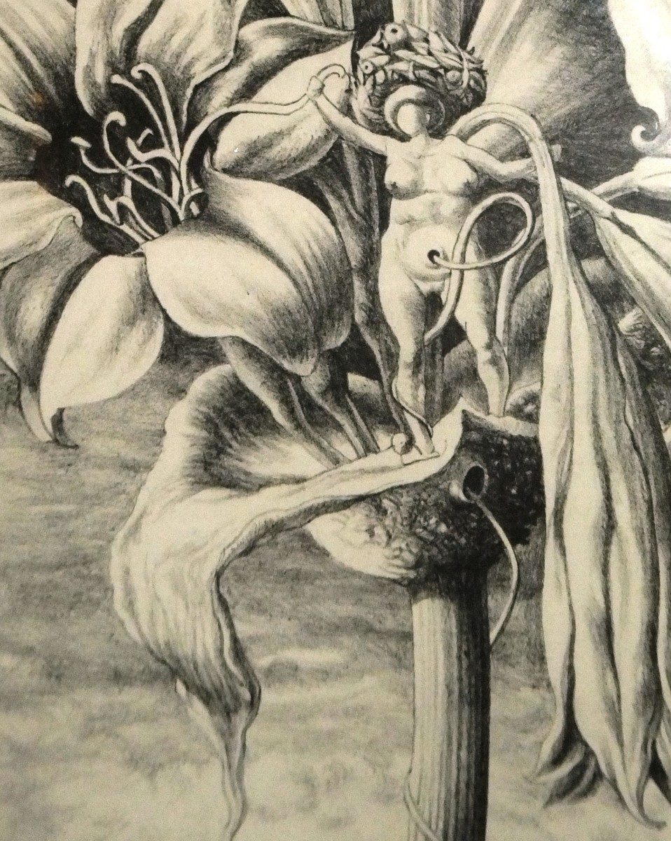 Disegno simbolista e surrealista su carta-photo-4