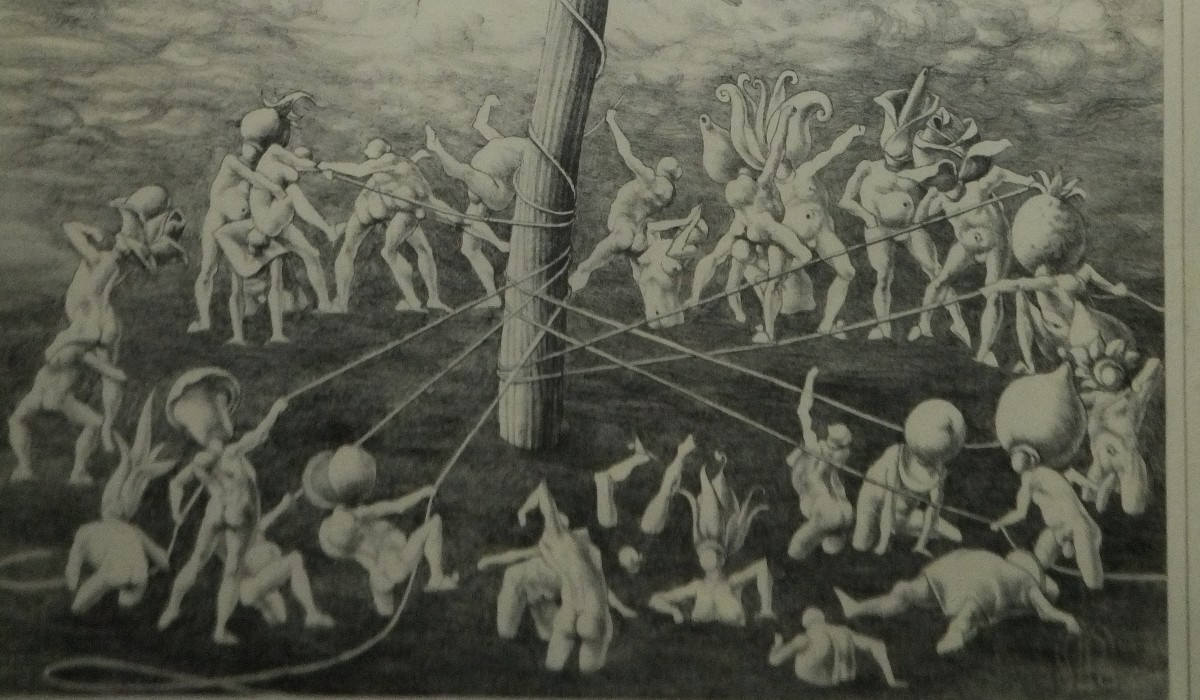 Disegno simbolista e surrealista su carta-photo-2