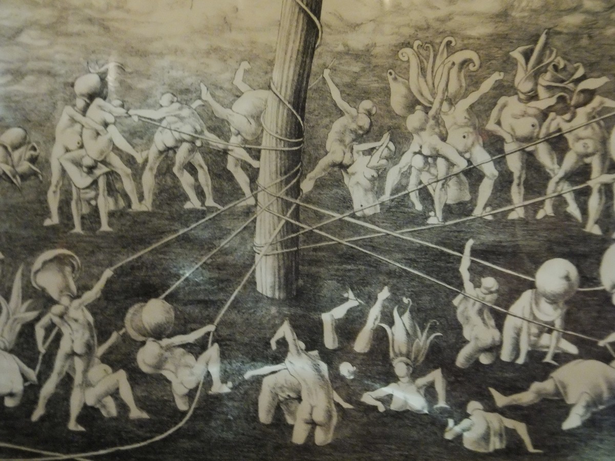 Disegno simbolista e surrealista su carta-photo-3