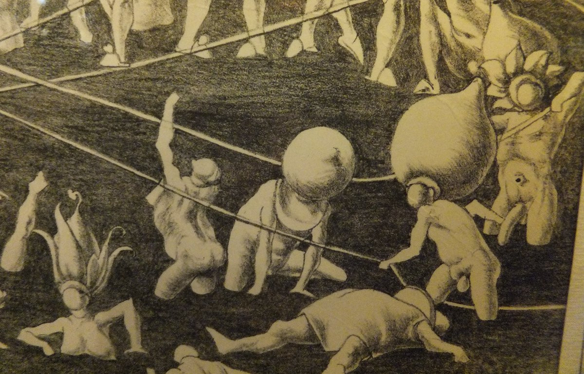 Disegno simbolista e surrealista su carta-photo-5