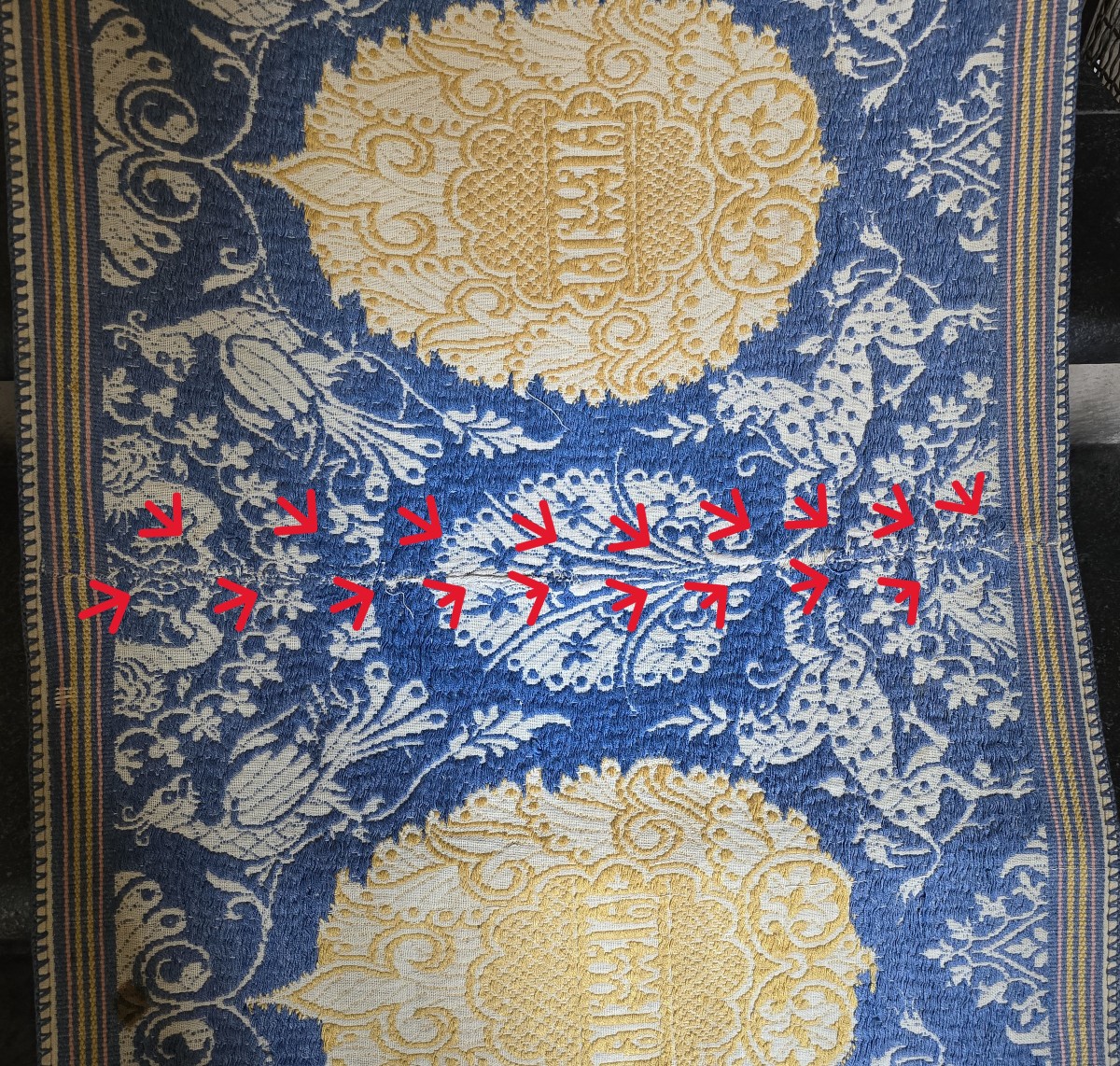 Antico tessuto jacquard islamico-photo-4