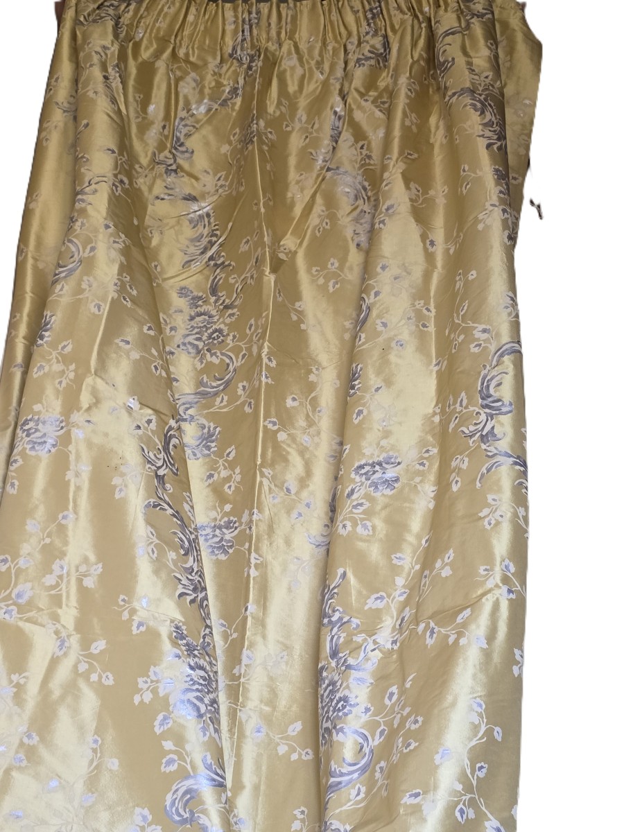 Coppia di tende in pura seta Laura Ashley-photo-3