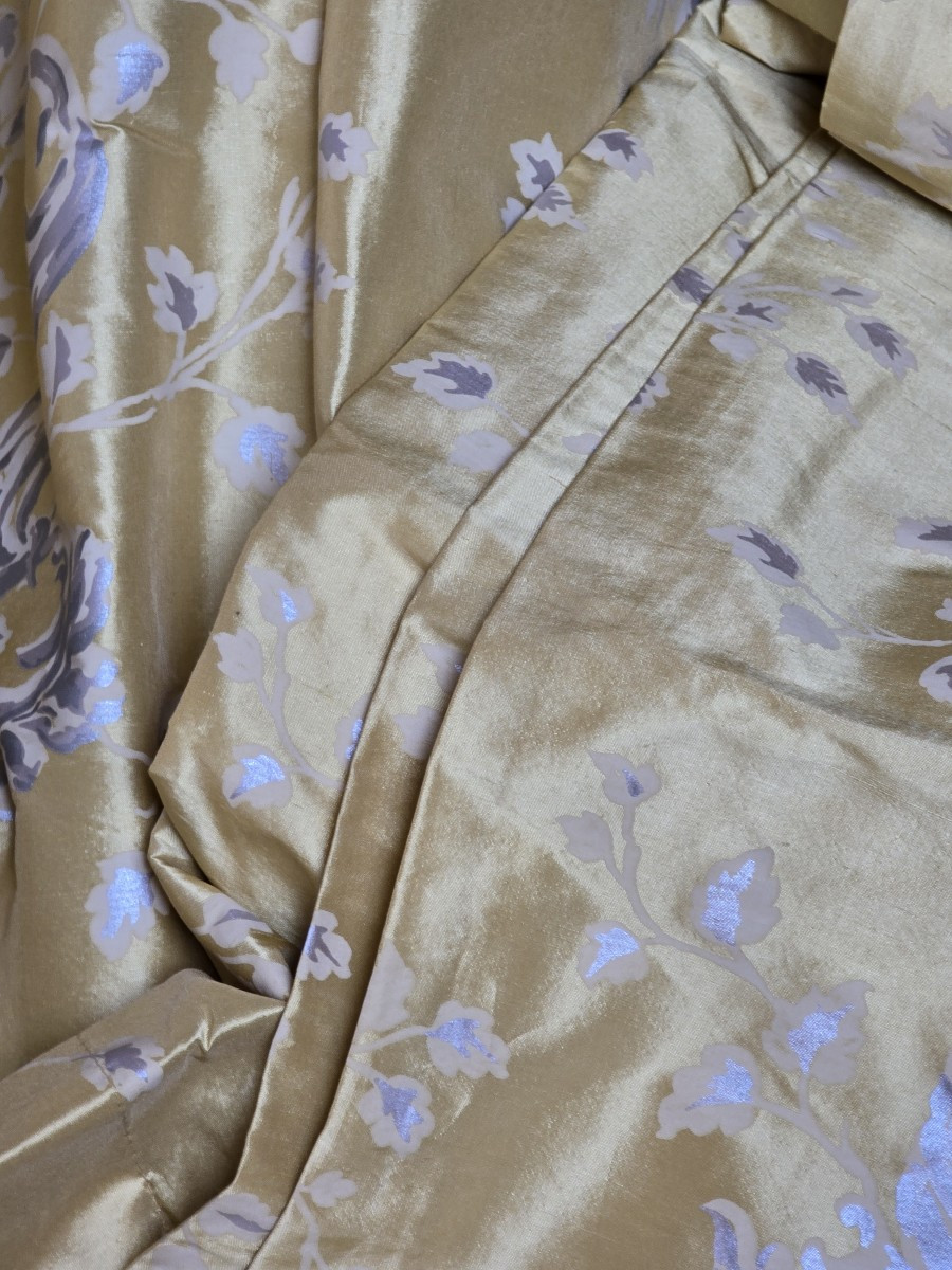 Coppia di tende in pura seta Laura Ashley-photo-1