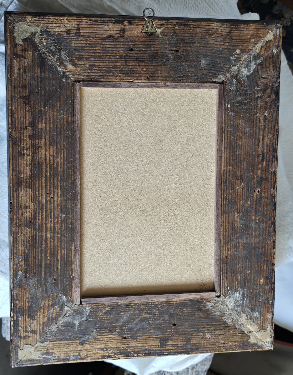 Olio su carta, opera non firmata di un artista veneziano della fine del XIX secolo-photo-6