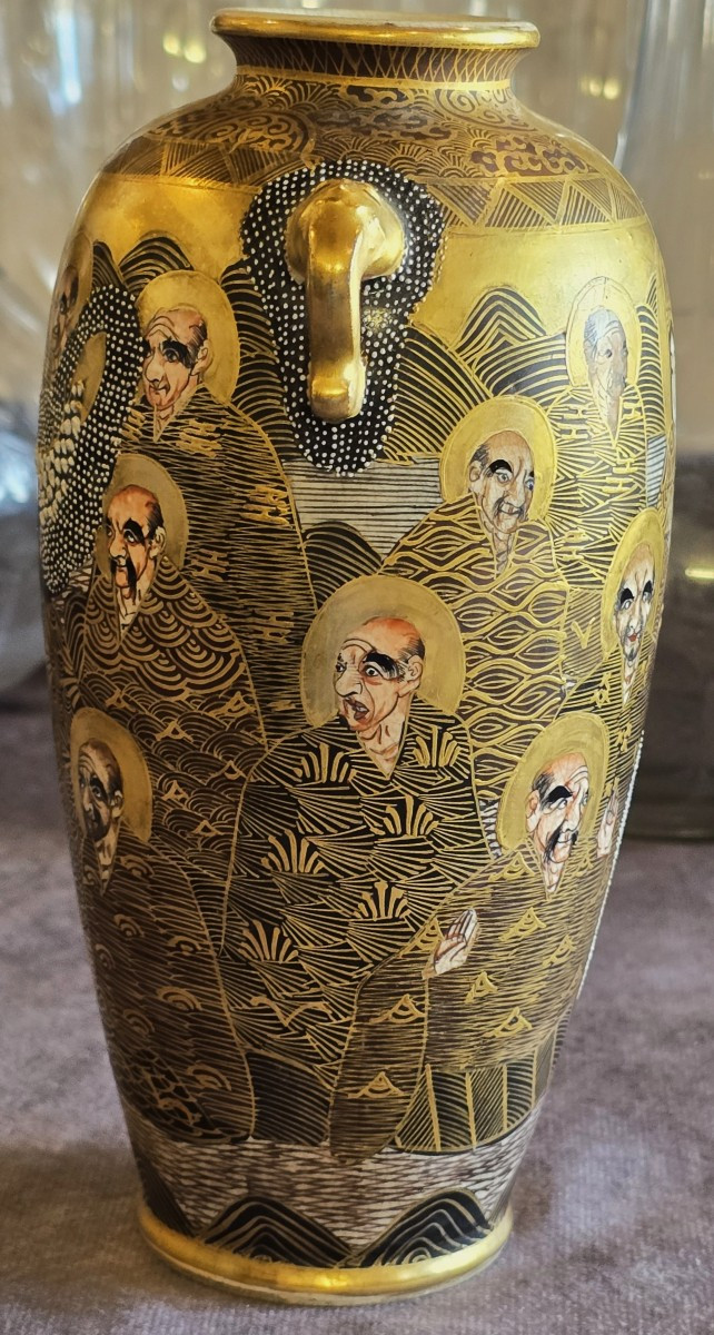 ancien petit vase japonais Satsuma èpoque Meiji–Taishō-photo-4