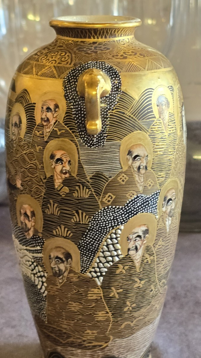 ancien petit vase japonais Satsuma èpoque Meiji–Taishō-photo-2
