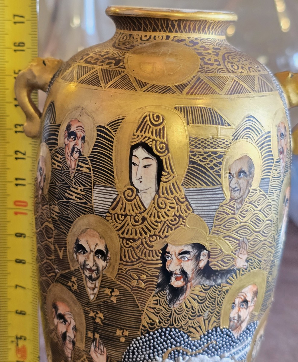 ancien petit vase japonais Satsuma èpoque Meiji–Taishō-photo-5
