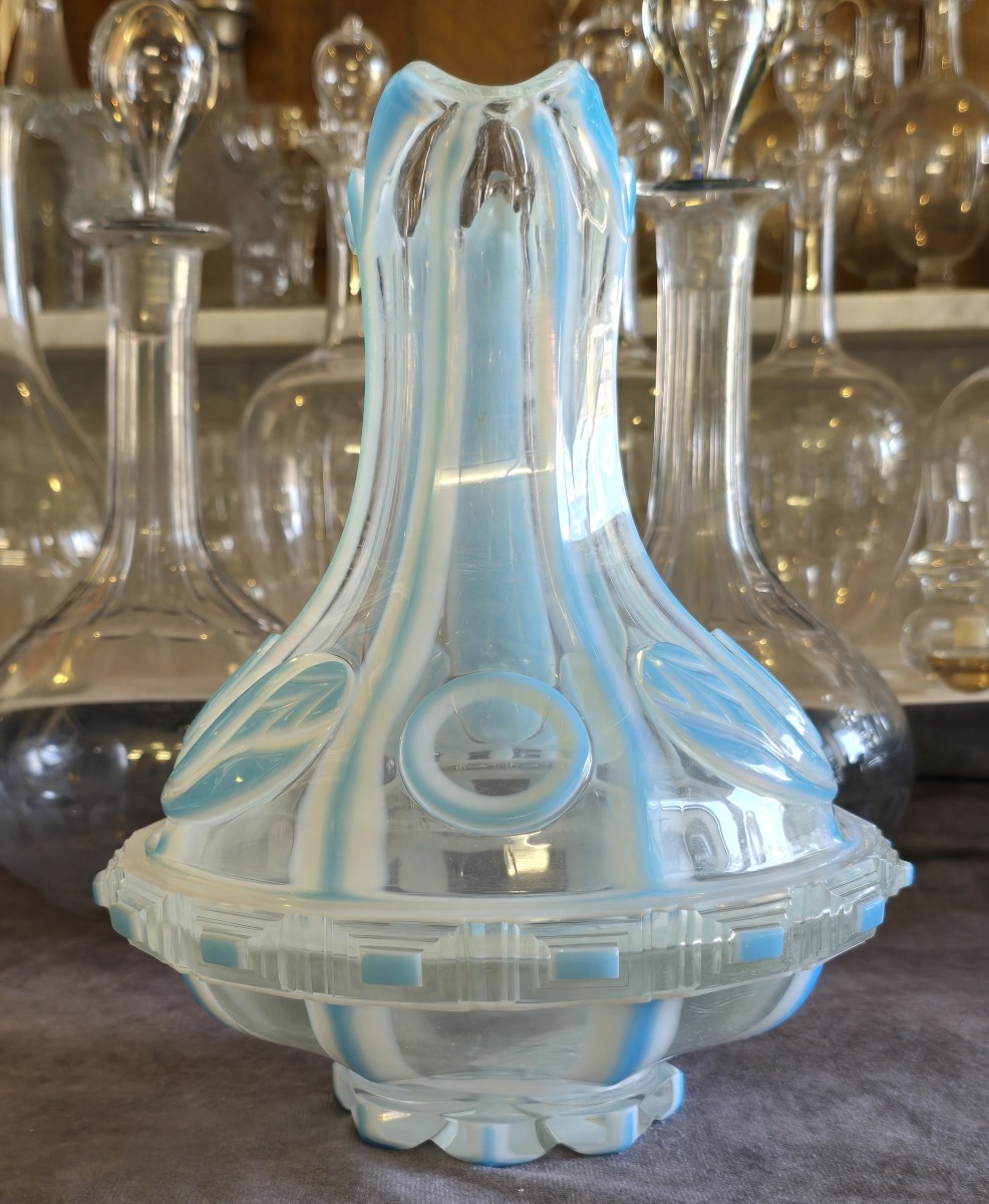 importante brocca in cristallo di Boemia, circa 1840-photo-3