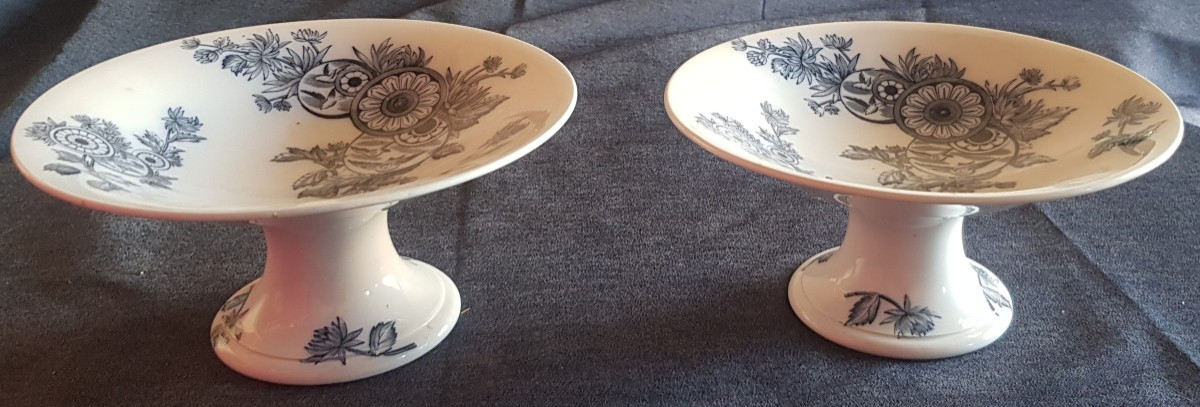 Antico servizio di piatti in maiolica, 77 pezzi, Società Ceramica Richard, modello Marsala-photo-1